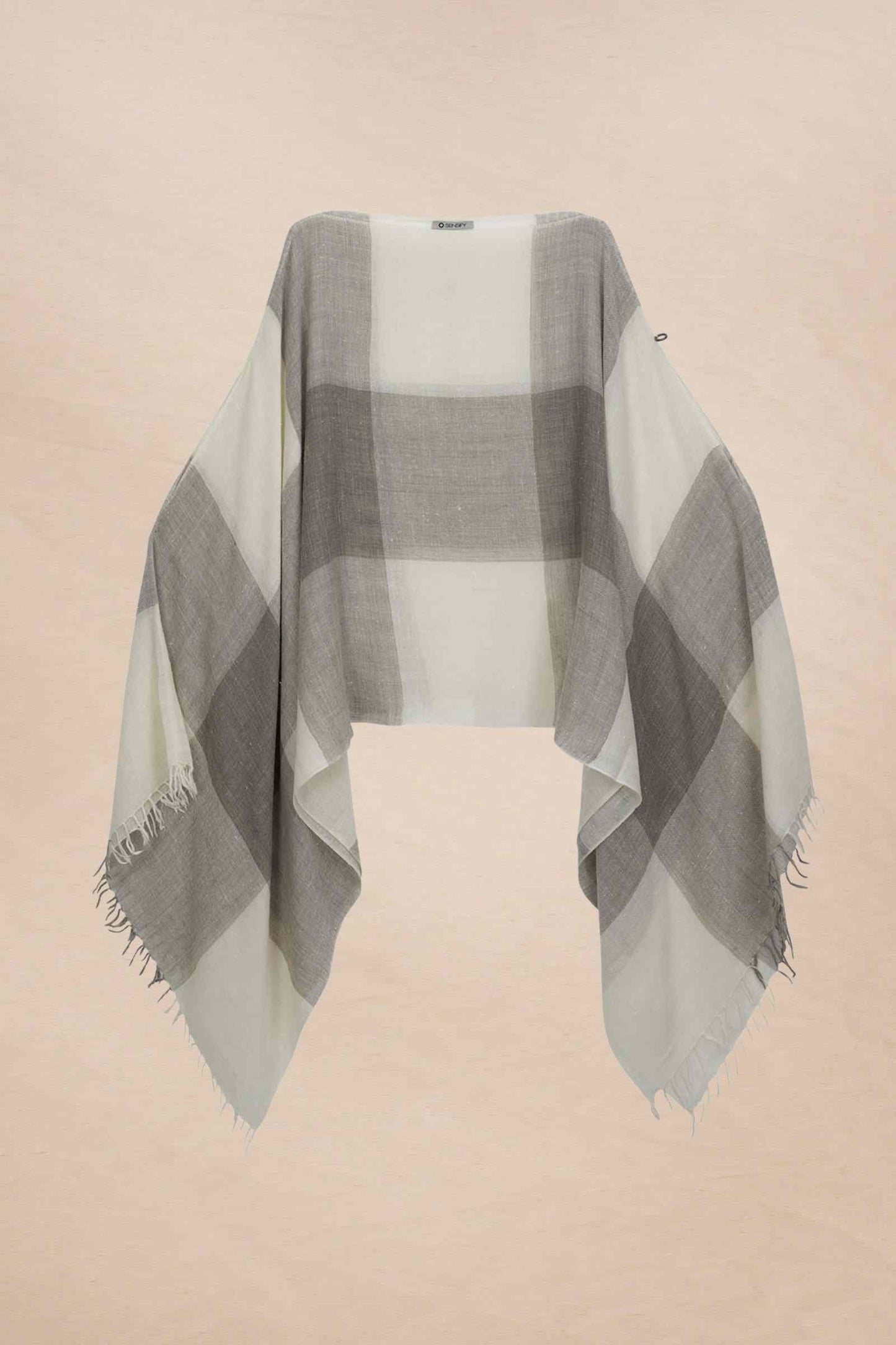 Natural cashmere wrap sensify by laila sorensen (2)