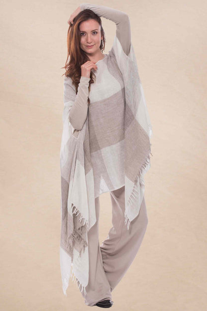 Natural cashmere wrap sensify by laila sorensen